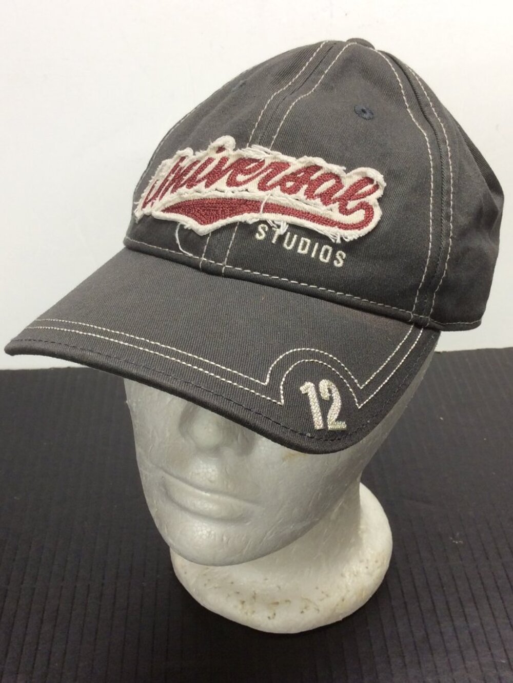 Universal Studios Grey w/ Red & White Adjustable Cap Hat Number 12